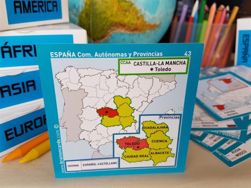 Baraja de cartas comunidades y provincias de España. Toledo (Castilla-La Mancha)