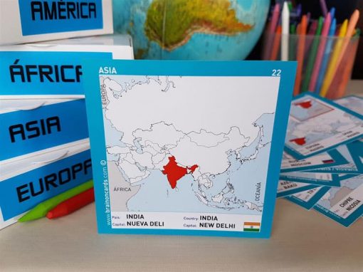 Países y capitales de Asia ¡aprende jugando! India